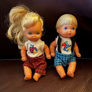 Kelly and Tommy 1976 dolls original clothes